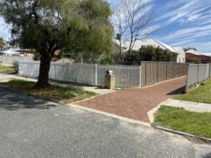 after - Aluminium Picket Fence and gate - side 1