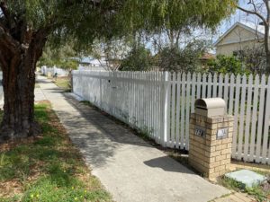 after - Aluminium Picket Fence and gate - side